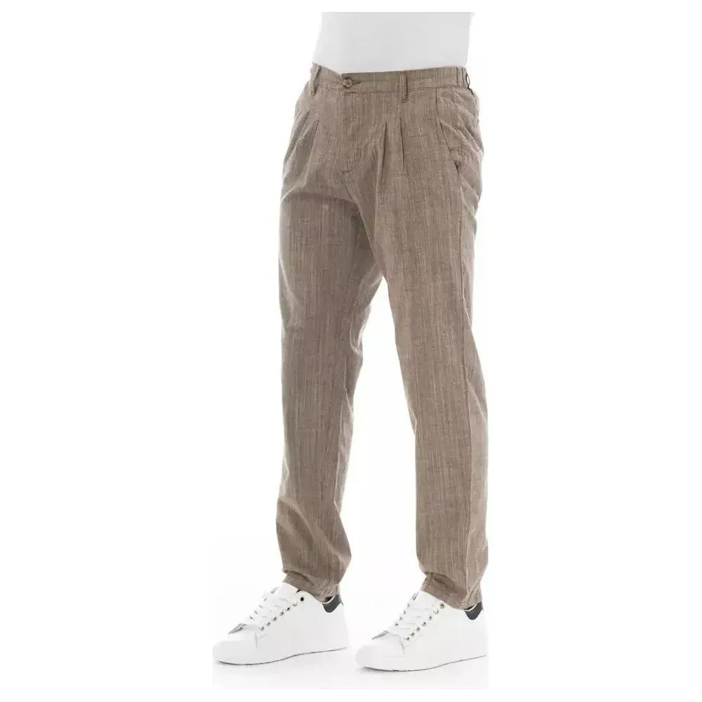 Baldinini Trend Beige Cotton Men Chino Pant
