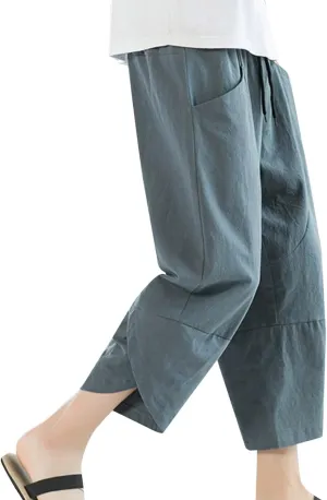 Big and Tall Sweatpants for Men for Men Casual Heavyweight Sweatpants Classic Fit Cargo Work Pants Wild Drawstring
