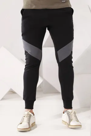 Black & Grey Jogger Pants - W22 - UTR003R
