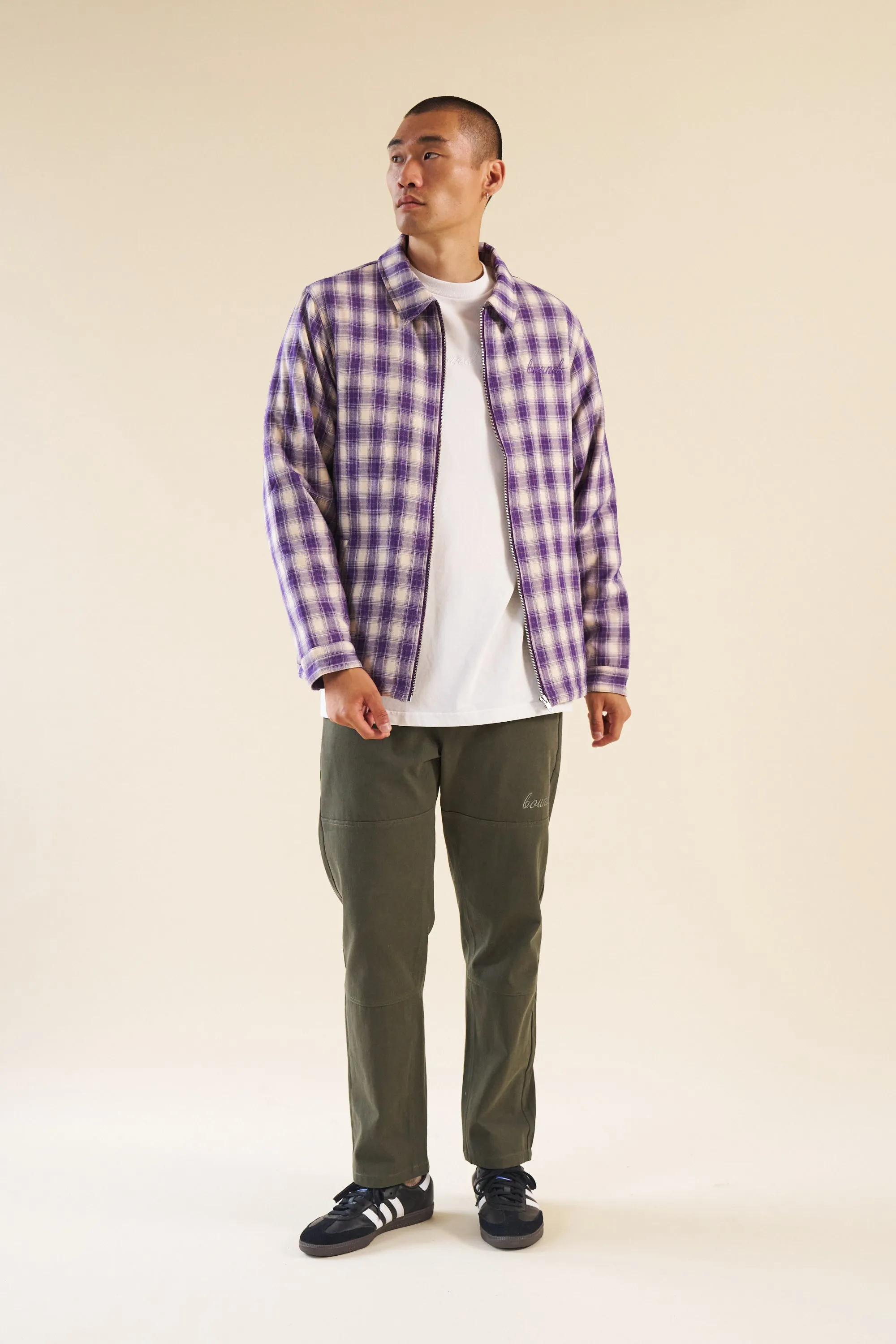 bound Straight Work Pant - Khaki
