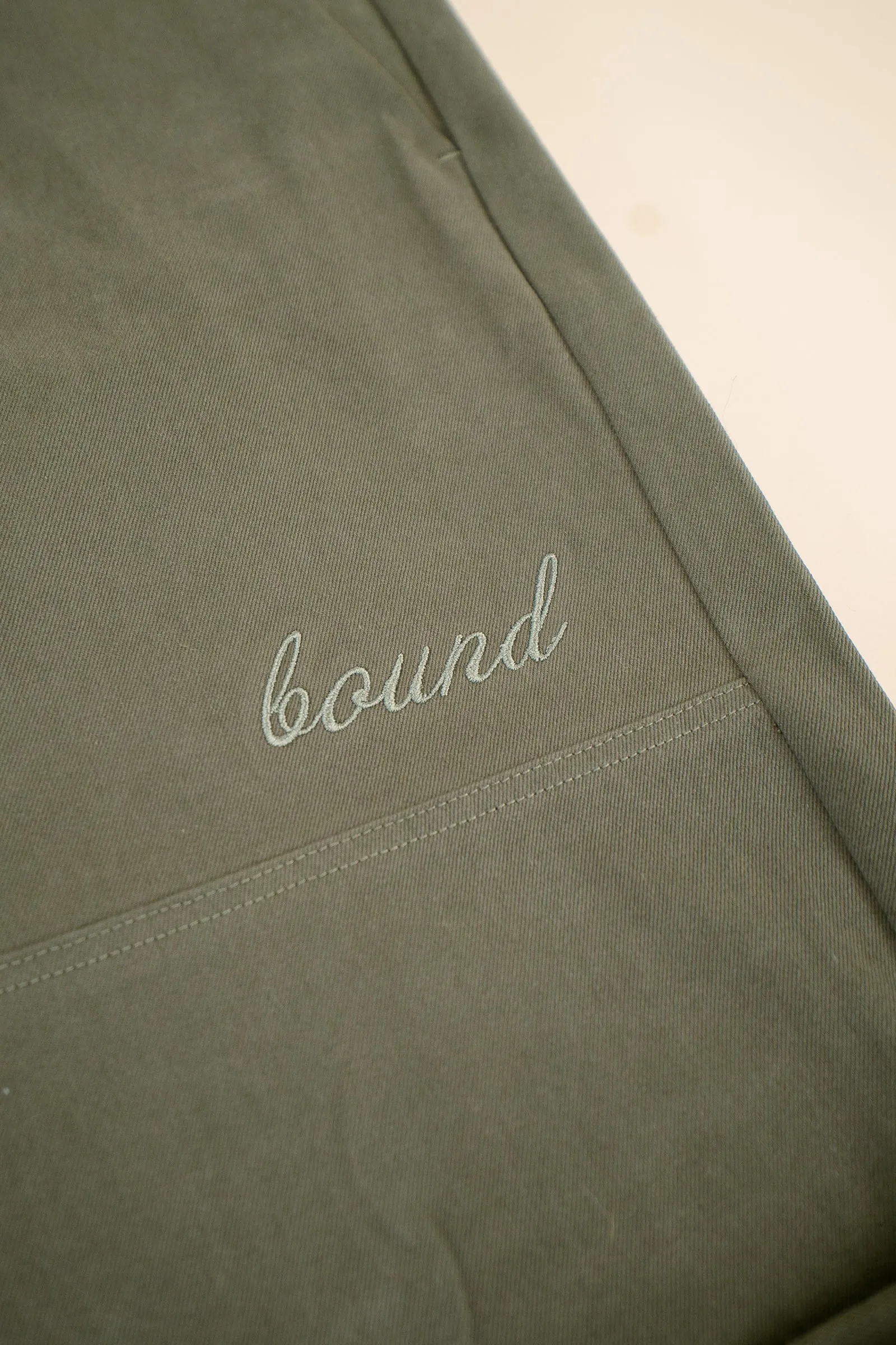 bound Straight Work Pant - Khaki