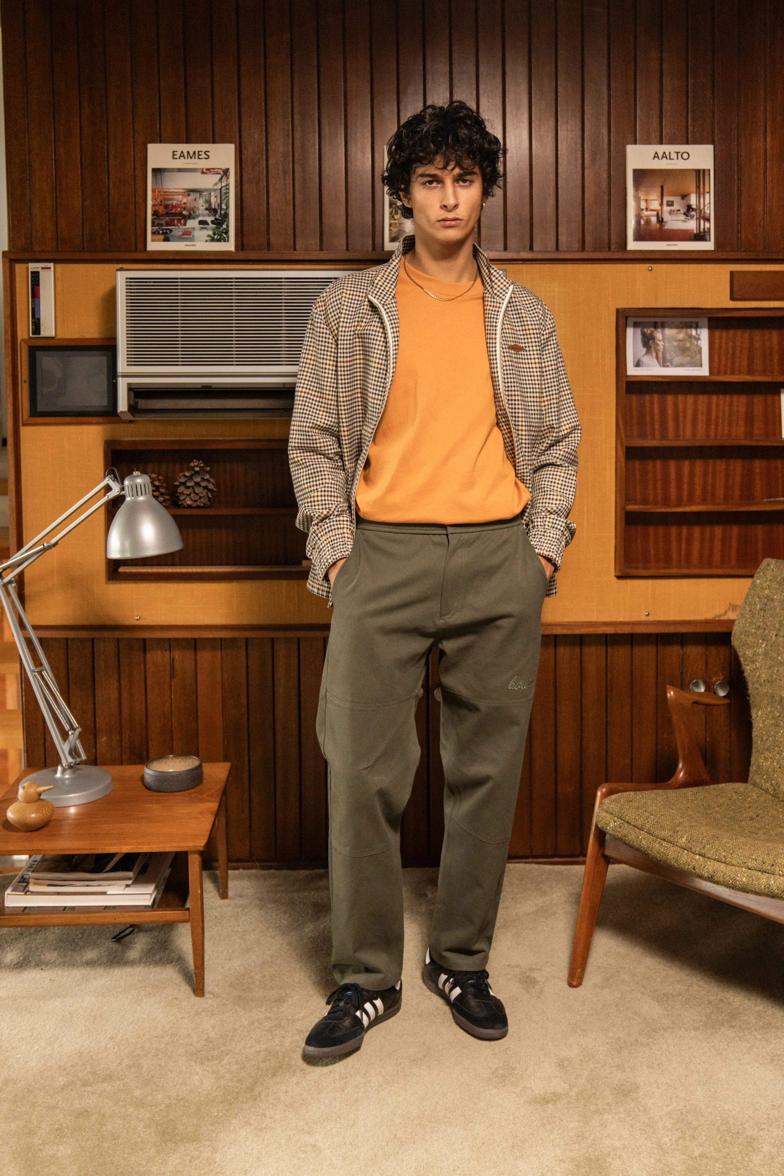 bound Straight Work Pant - Khaki