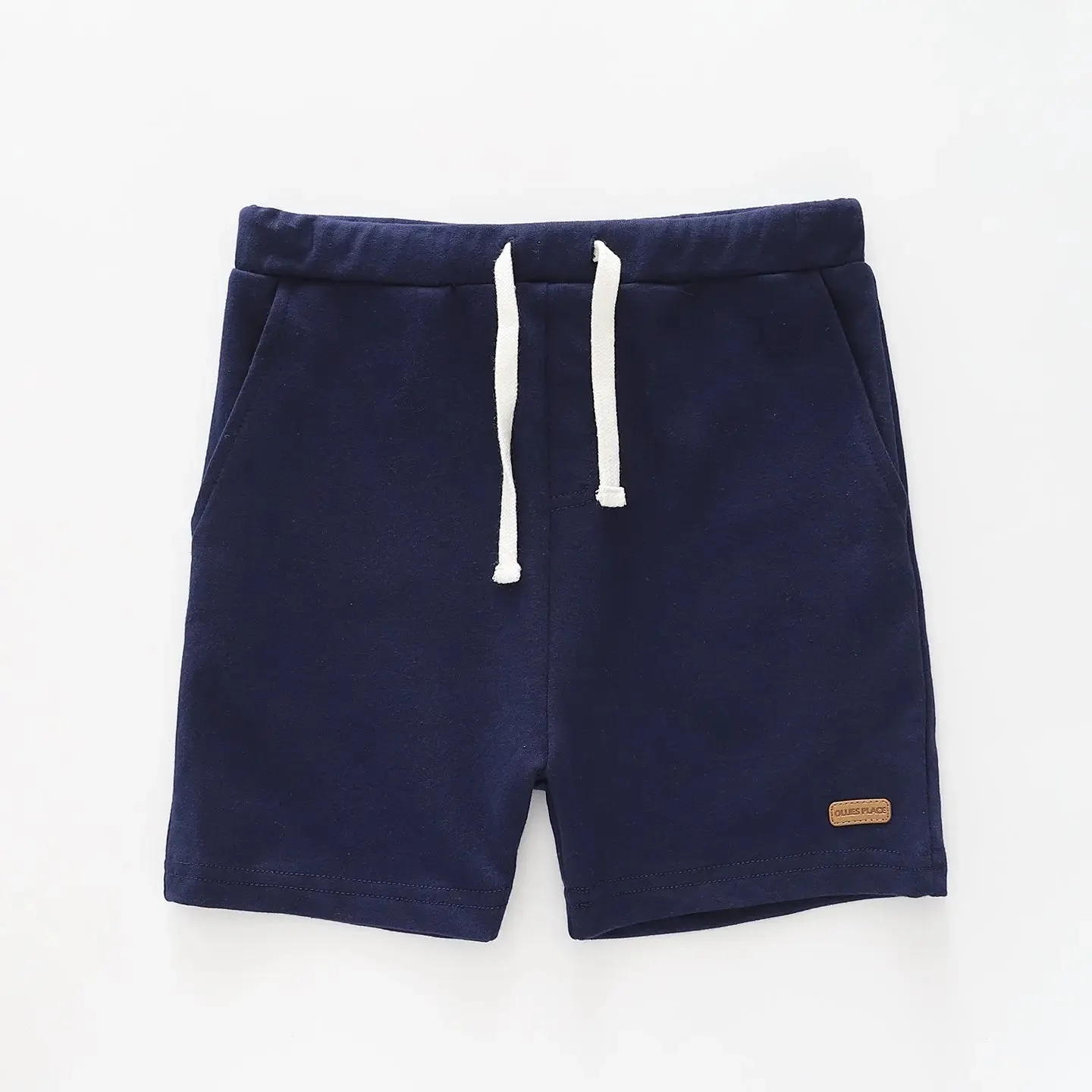 Boy's Navy Shorts With Adjustable Waist