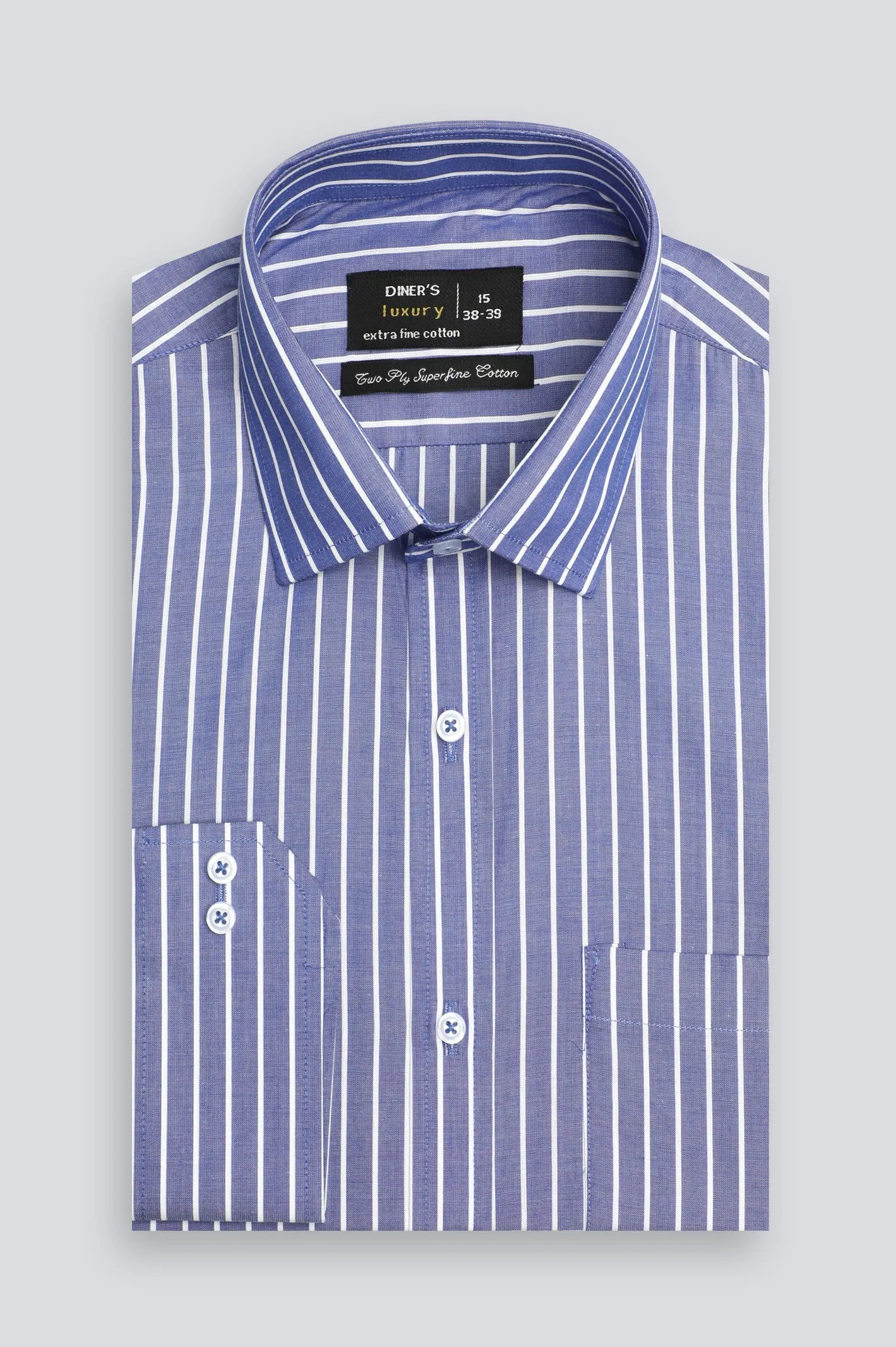 Bue Pinstripe Formal Shirt