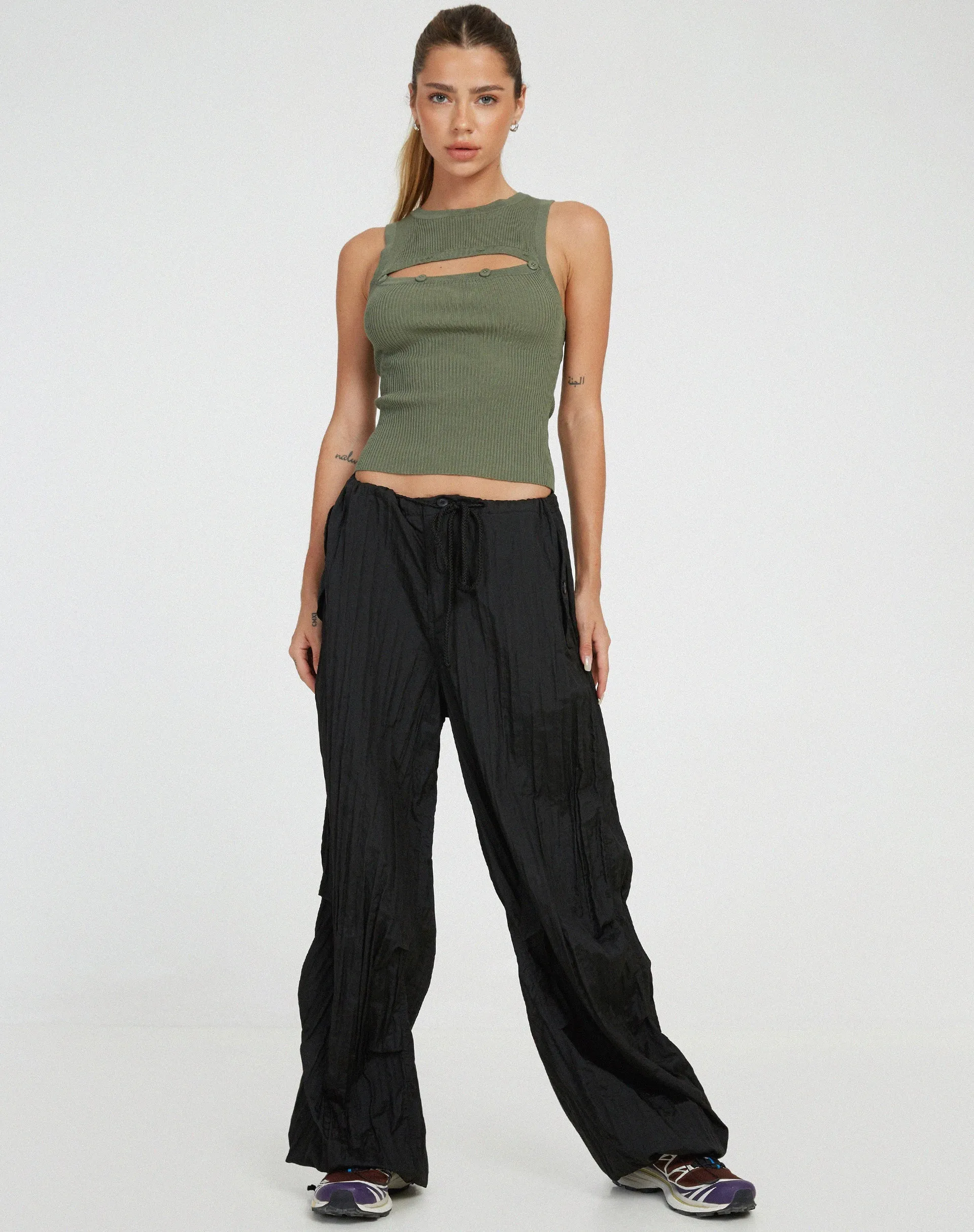 Caena Top in Khaki