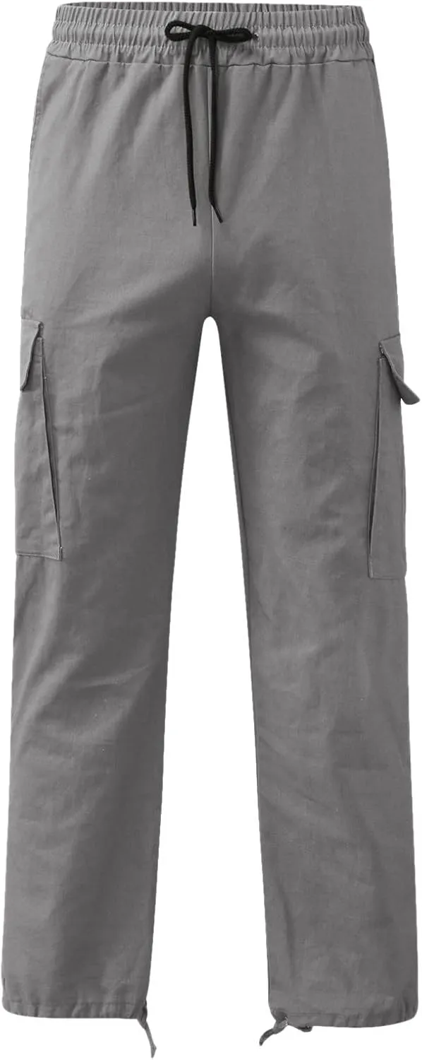 Cargo Pants for Men Joggers for Men Stretch Men's Slim Fit Fleece Pants Winter Big and Tall Stretch Jogger Sweatpants