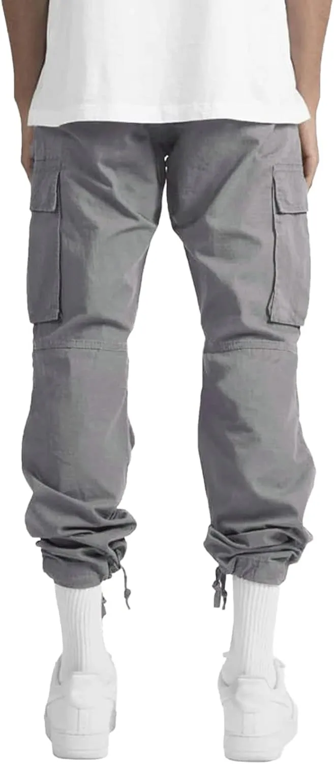 Cargo Pants for Men Joggers for Men Stretch Men's Slim Fit Fleece Pants Winter Big and Tall Stretch Jogger Sweatpants
