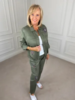 Cargo Style Trousers - Khaki