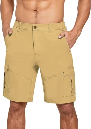 Casual Cargo Shorts for Men Solid Color Comfy Pant Lightweight Baggy Sports Pants Slim Fit Simple Shorts with Pockets