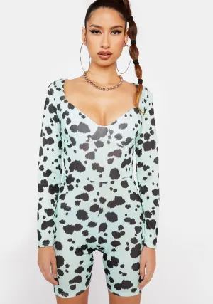 Dalmatian Long Sleeve Unitard