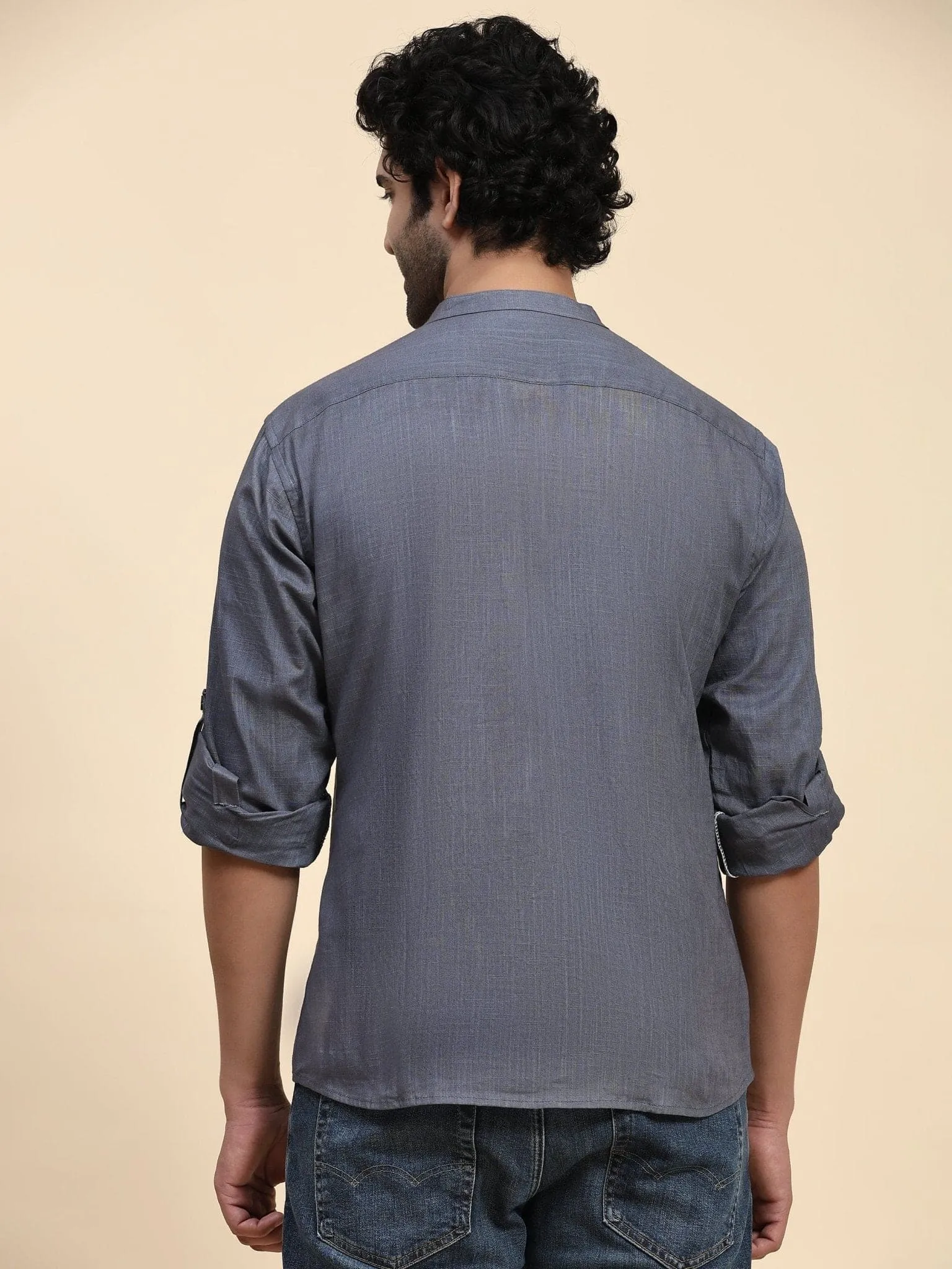 Dark Grey Cotton Shirt
