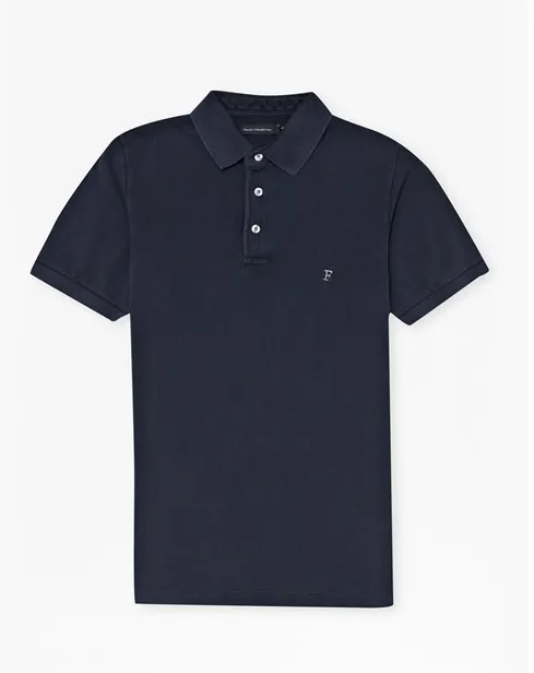 FRENCH CONNECTION SIMPLE GARMENT DYE POLO SHIRT