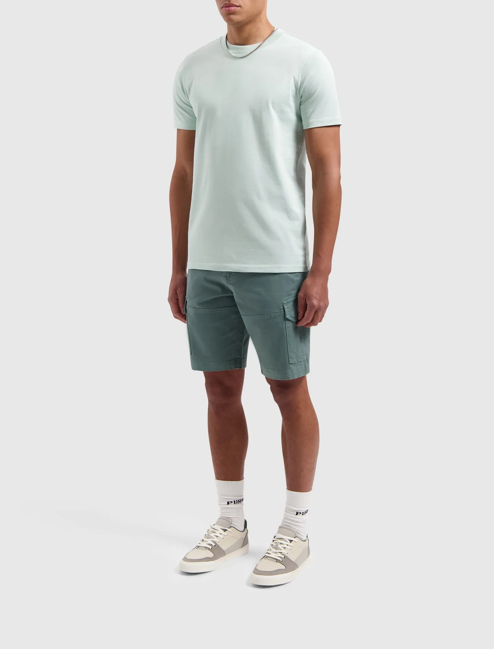 Garment Dye Cargo Shorts | Faded Green