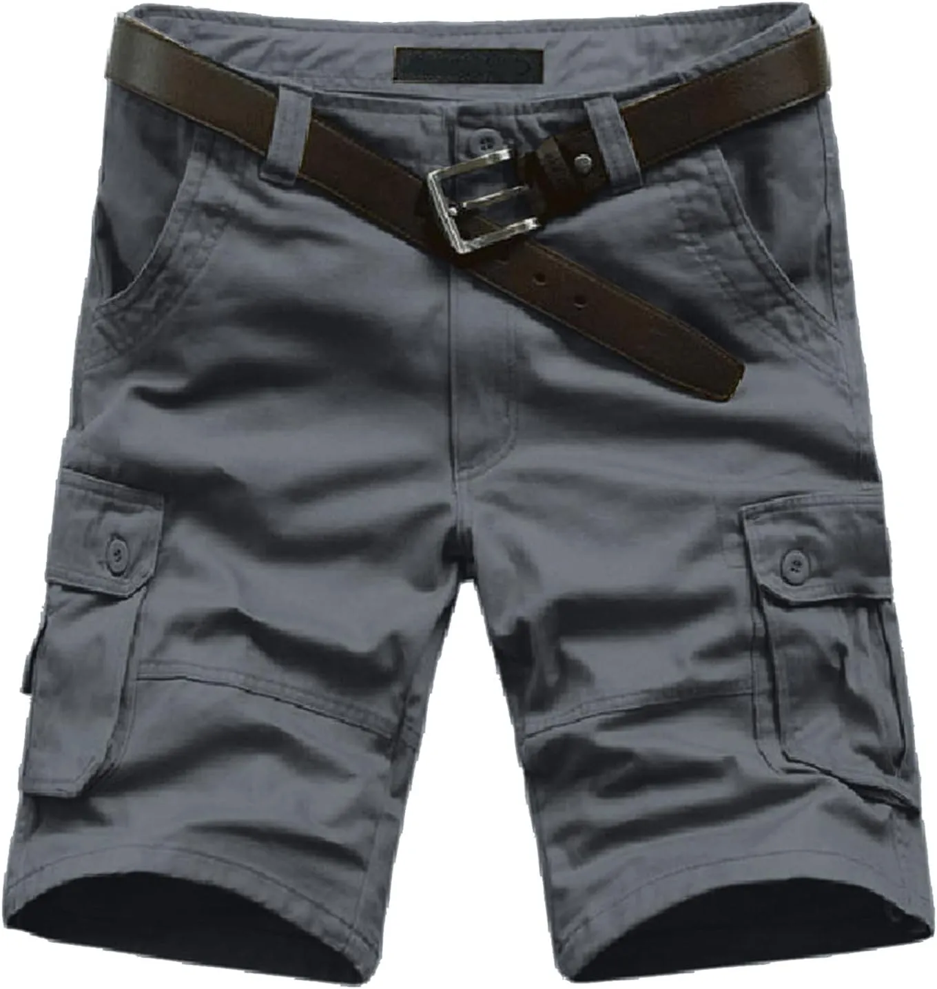 LCMTWX Men's Cargo Shorts 2024 Elastic Waist Drawstring Summer Casual Hiking Shorts Jogger Sweat Shorts with Multi Pockets