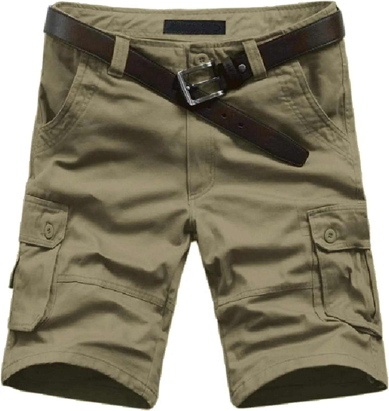 LCMTWX Men's Cargo Shorts 2024 Elastic Waist Drawstring Summer Casual Hiking Shorts Jogger Sweat Shorts with Multi Pockets