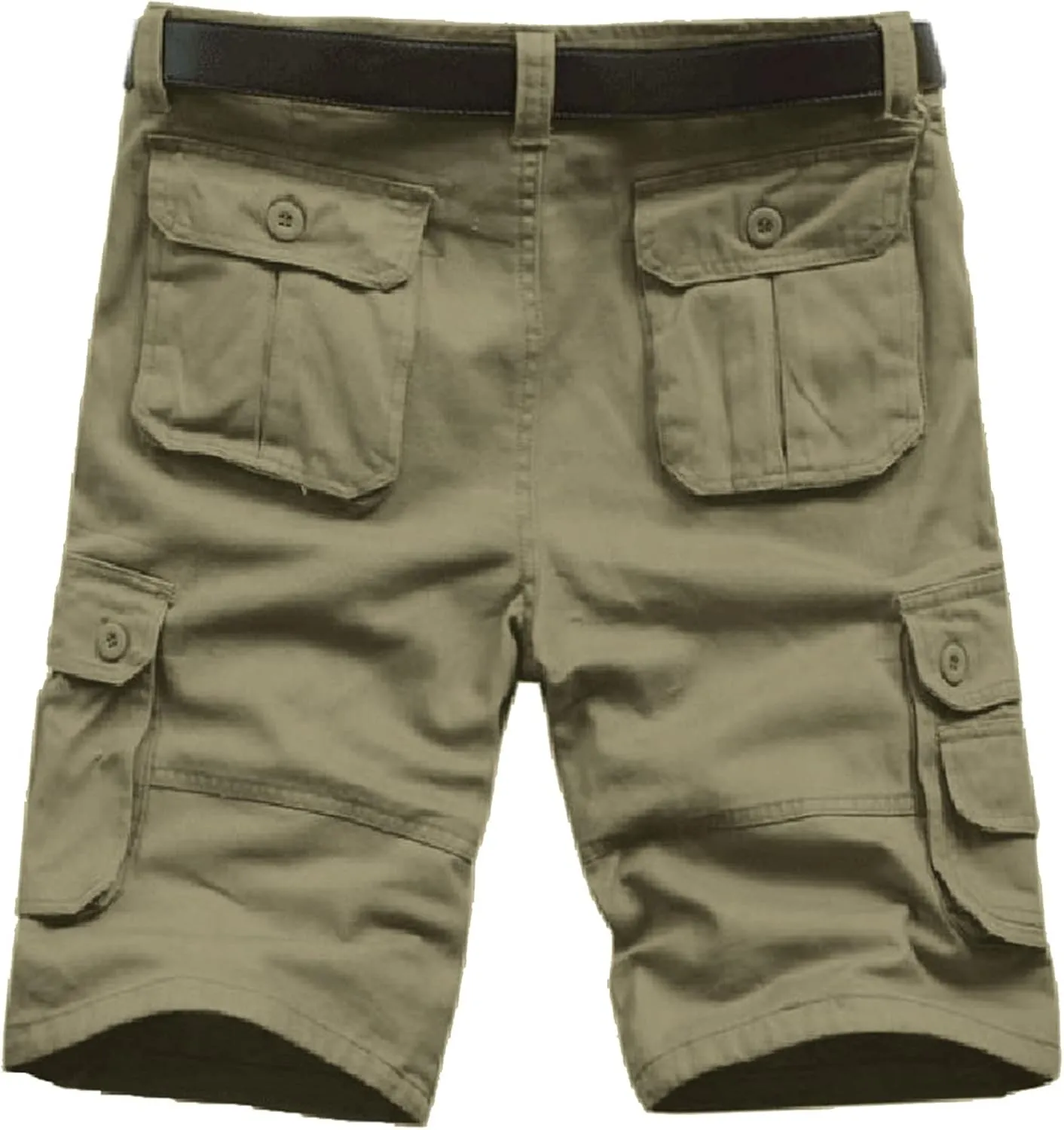 LCMTWX Men's Cargo Shorts 2024 Elastic Waist Drawstring Summer Casual Hiking Shorts Jogger Sweat Shorts with Multi Pockets