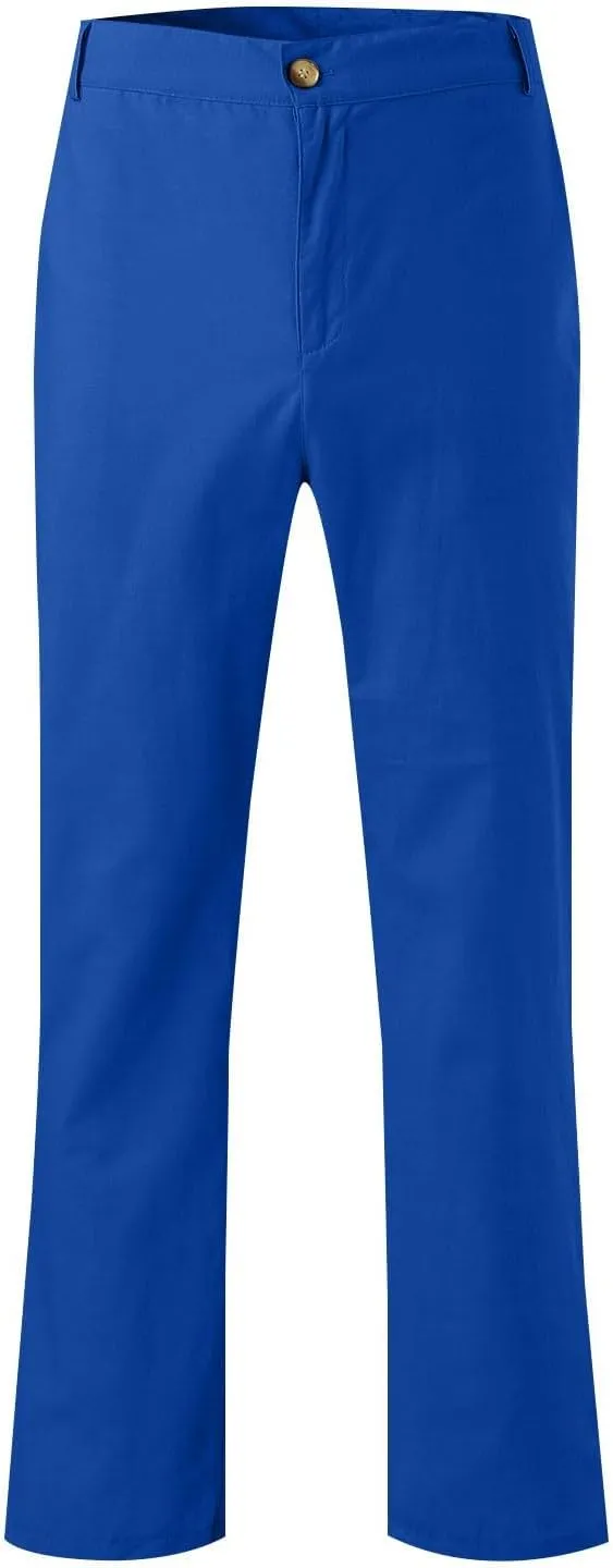 Linen Pants for Men Lightweight Beach Casual Yoga Pants Summer Vacation Hawaiian Slacks Plain Straight Leg Trousers