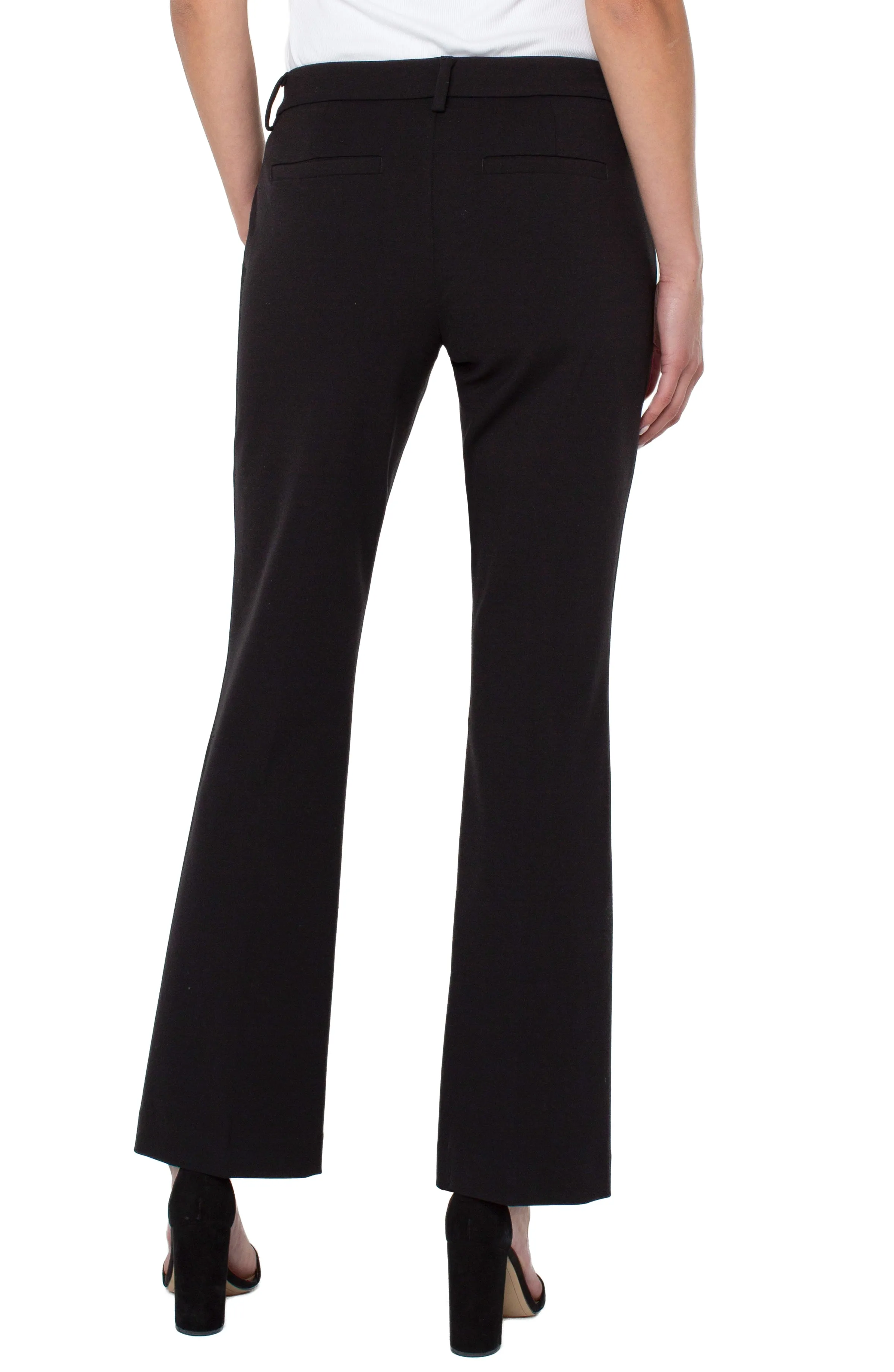 Liverpool Kelsey Flare Ponte Pants In Black