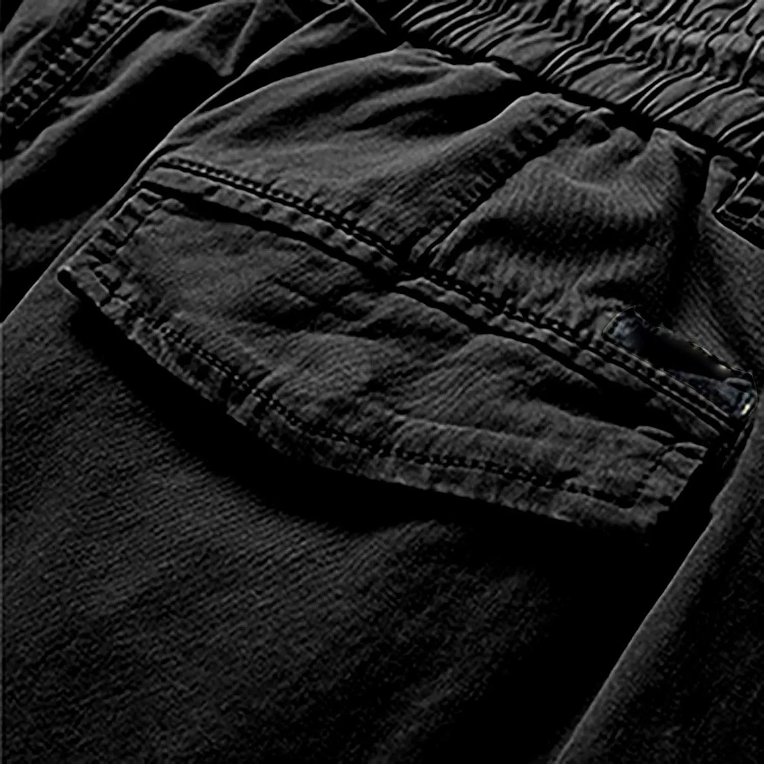 Mens Military Solid Color Overalls Tactical Multi Pockets Straight Baggy Cargo Pants Outdoor Dressy Casual Plus Size Trouser