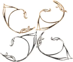 Minimalist Women's Ear Cuffs Pairs No Piercing Earrings Elf Ear Cuffs for Daily Wear