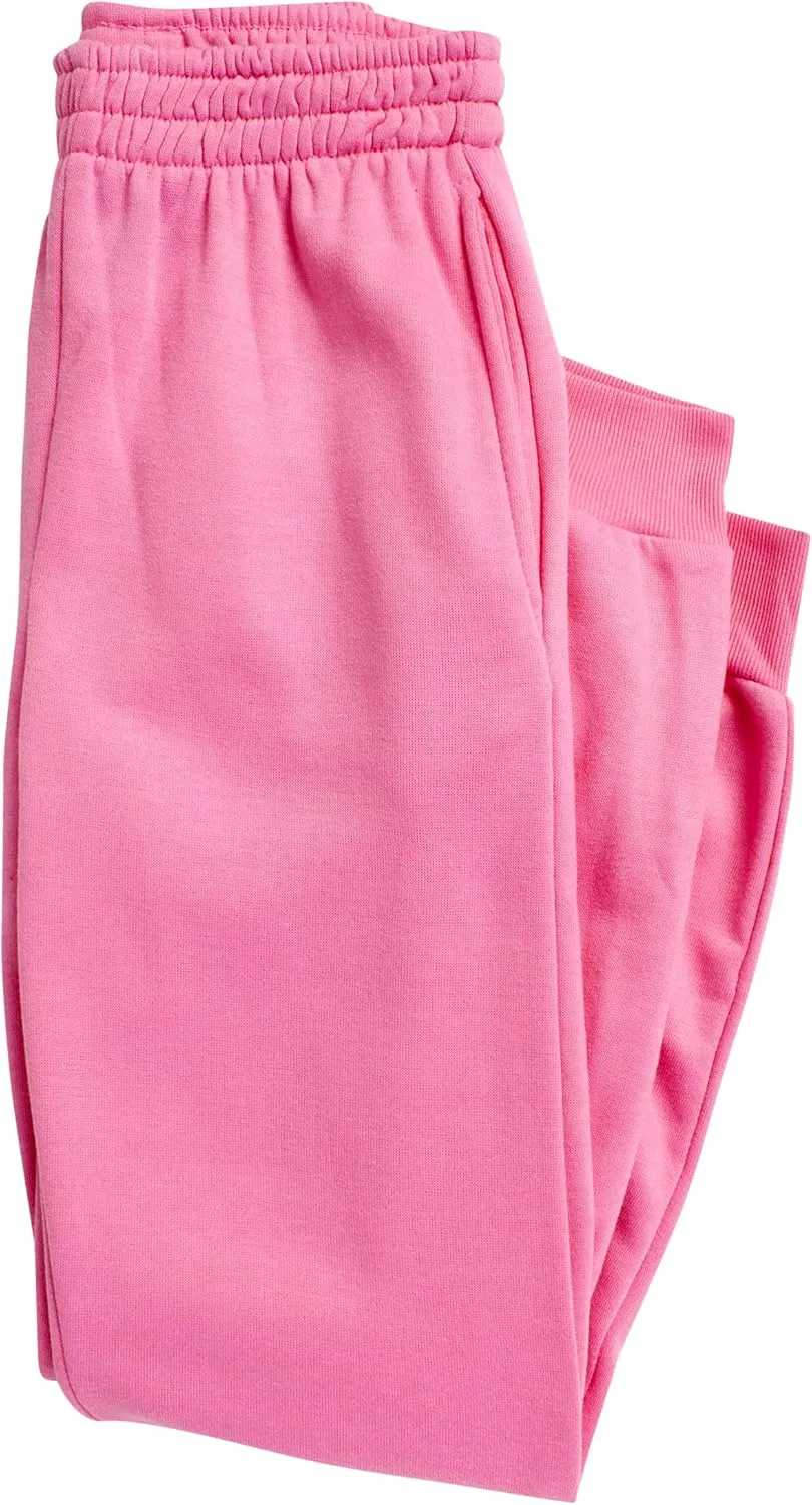 Real Love Girls' Jogger Set - 2 Piece Basic Fleece Solid Full Zip Hoodie and Sweatpants (Size: 7-16)
