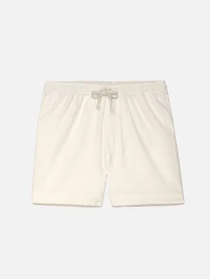 Textured Terry Short -- Off White