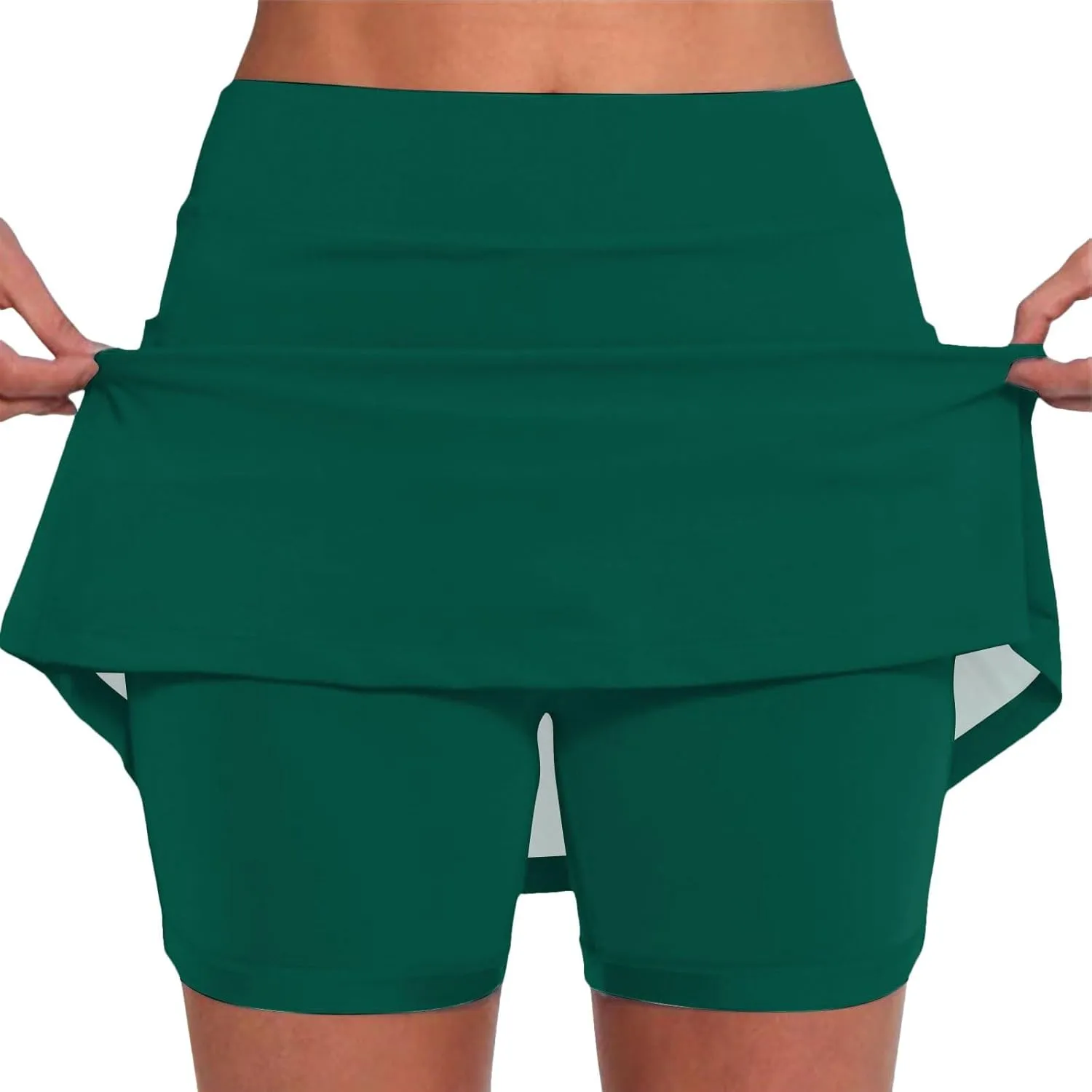 Women's Elastic Yoga Skirt Color Sports Shorts Lightweight High Waisted Tight Print Jogging 2024 Yoga Pants with